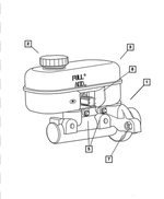 5072995AA - Service Brakes: Brake Master Cylinder Reservoir for Mopar Image