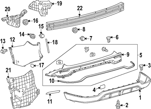 Bumper & Components - Rear for 2025 Lexus TX500h #0