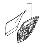 77004J3000 - Body: Door Shell for Hyundai: Veloster, Veloster N Image