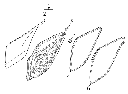 Door & Components for 2019 Hyundai Veloster #1