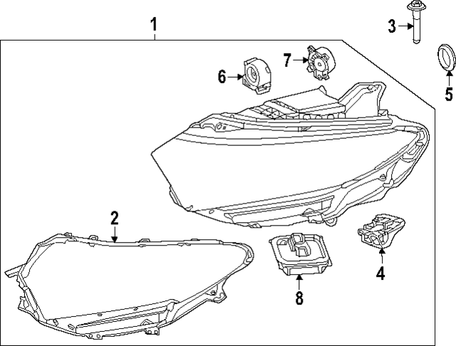 2239008035 - Electrical: Headlight Control Module for Mercedes-Benz Image