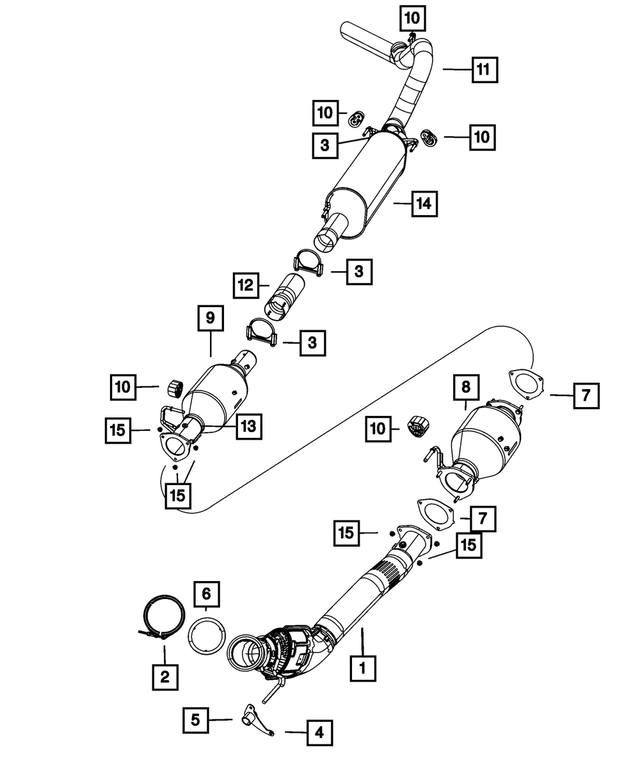 68188033AA - Exhaust: Exhaust Pipe for Mopar Image image