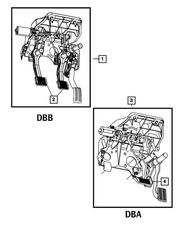 68055418AC - Brakes: Adjustable Pedal Assembly for Mopar Image
