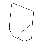 55395732AB - Body: Door Glass for Jeep: Wrangler, Wrangler JK Image
