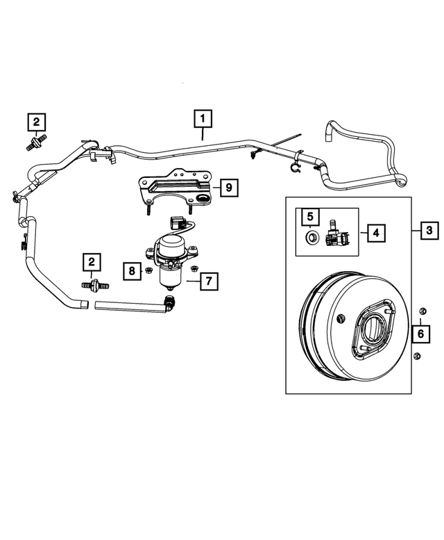 4581485AE - Brakes: Air Pump, Vacuum Pump for Mopar Image image