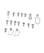 56021909AA - Electrical: Body Wiring Grommet for Mopar Image