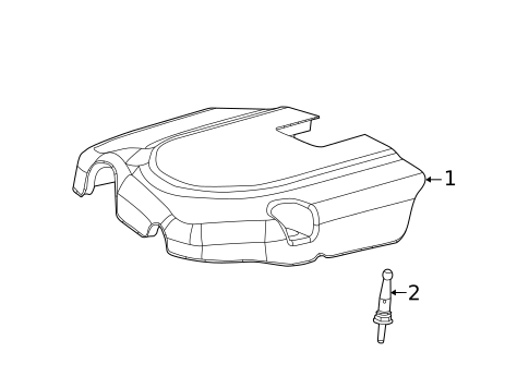 Engine Appearance Cover for 2014 Chrysler 300 #0