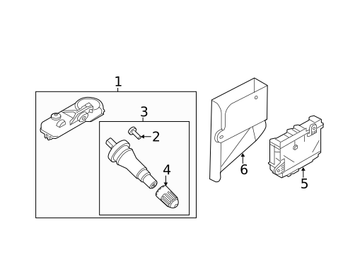 Tire Pressure Monitor Components for 2015 Ford Fiesta #0