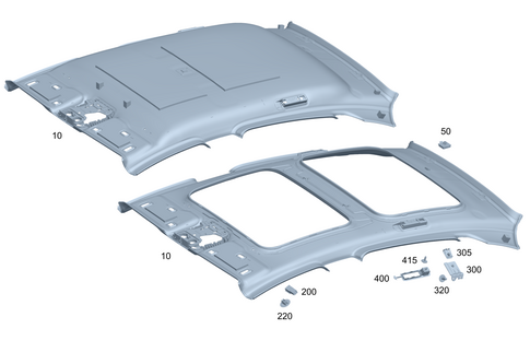 Roof Lining/Headlining for 2023 Mercedes-Benz EQE AMG #0