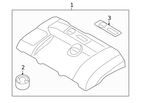 Engine Appearance Cover for 2013 Volvo S80 #0