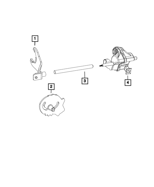 68658471AA - Transfer Case and Power Transfer Unit: Range Fork for Mopar Image image