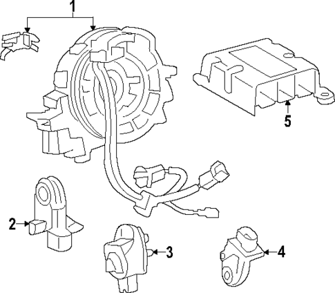 Air Bag Components for 2025 Toyota Crown #1