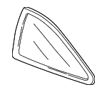 73511S02A00 - Body: Quarter Glass for Honda: Civic Image