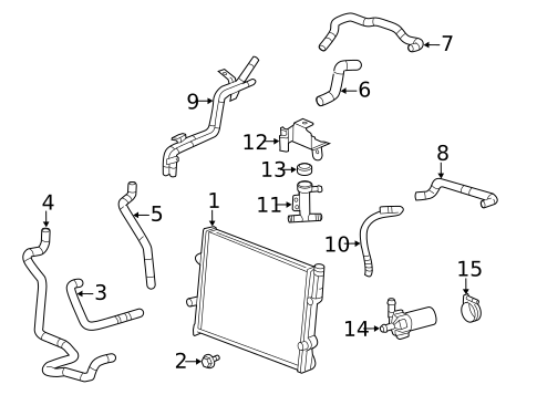 Radiators, Coolers & Related Components for 2012 Cadillac CTS #1