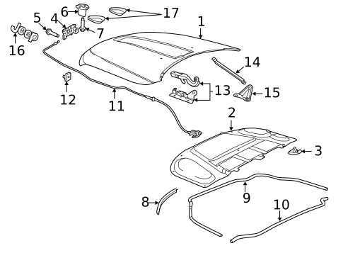 Exterior Trim - Hood for 2014 Jeep Grand Cherokee #0
