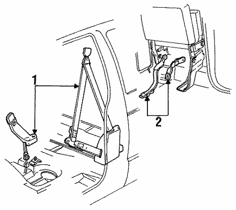 Seat Belt for 1989 Chevrolet S10 | QuirkParts