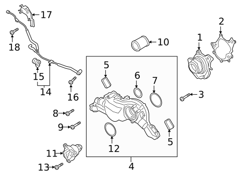 Water Pump & Related Components for 2021 Porsche Cayenne #0