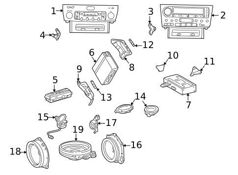 Sound System for 2002 Lexus LS430 #0