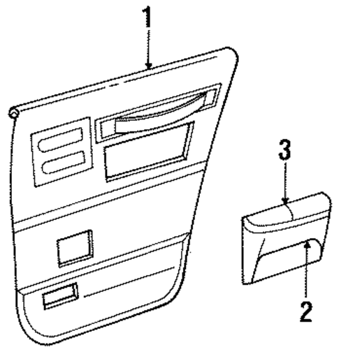 Interior Trim - Rear Door for 1988 Dodge 600 #0