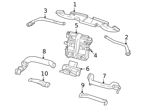 Ducts for 2005 Ford Thunderbird #0