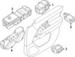 LR150448 - Electrical: Switch for Land-Rover Image