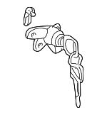 6905152110 - Body: Lock Cylinder for Toyota: Echo Image