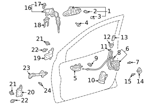 Rear Door for 2002 Toyota Echo #2