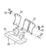 68270255AA - Interior Trim: Rear Seat Back Frame for Mopar Image