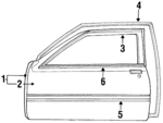 4549104 - Body: Door Shell for Chrysler: LeBaron Image