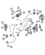 5RR29SSEAF - Doors, Door Mirrors and Related Parts: Exterior Door Handle, Left for Mopar Image image