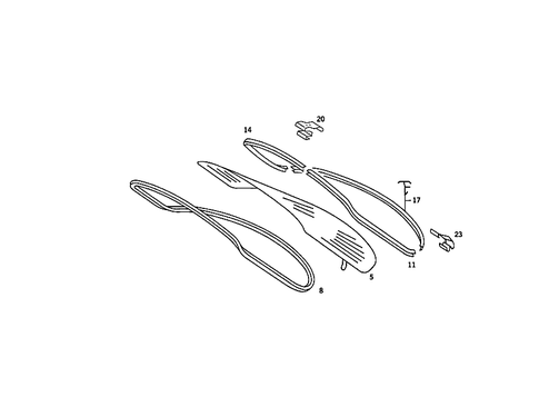 Rear Window for 1984 Mercedes-Benz 380SE #1