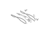 1266780120 - : Sealing Frame for Mercedes-Benz: 280S, 280SE, 280SEL, 380SE, 380SEL Image