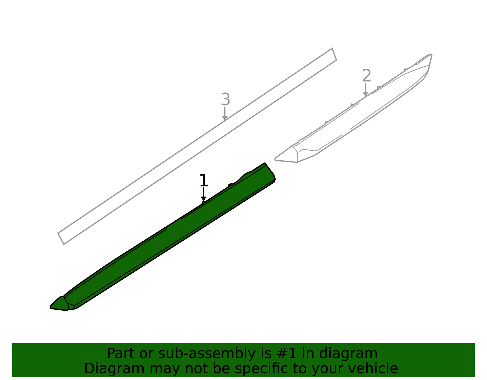 808763KA0B - Front Rocker Molding 2013-2015 Nissan Pathfinder ...