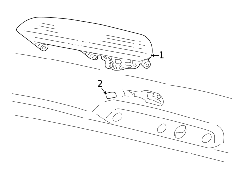 High Mounted Stop Lamp for 2001 Ford Explorer Sport #0