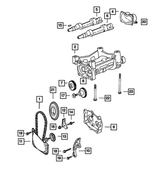 4323041AD - Engine 2.4L Four Cylinder: Carrier Cover Trough for Mopar Image