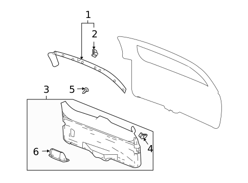 Interior Trim for 2005 Buick Rainier #0
