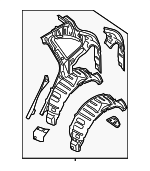 95850240101GRV - Body: Inner Panel Assembly for Porsche: Cayenne Image