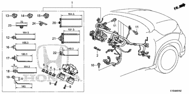 Wire Harness (3) for 2019 Honda HR-V #0