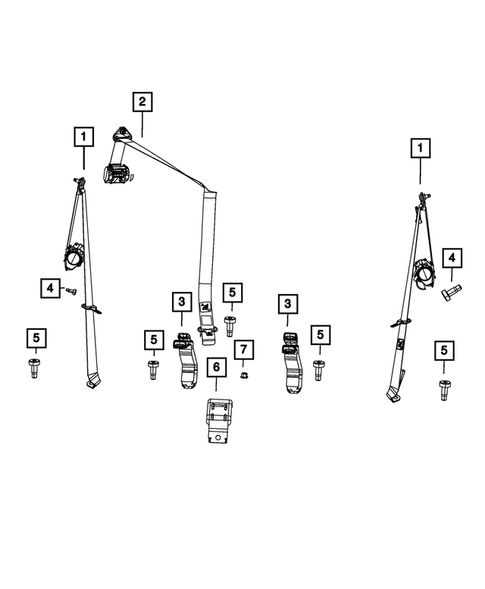 Seat Belts for 2017 Jeep Patriot #1