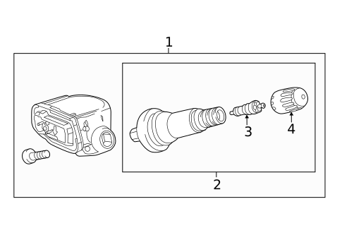 Tire Pressure Monitor Components for 2018 Cadillac CTS #0