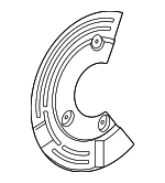 5F9Z2C029AA - Brakes: Splash Shield for Ford: Five Hundred, Freestyle, Taurus, Taurus X | Mercury: Montego, Sable Image