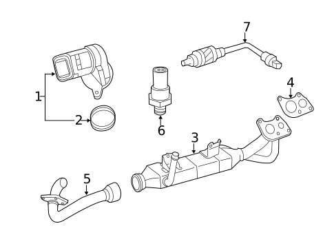 EGR & Related Components for 2012 Mercedes-Benz R 350 #0