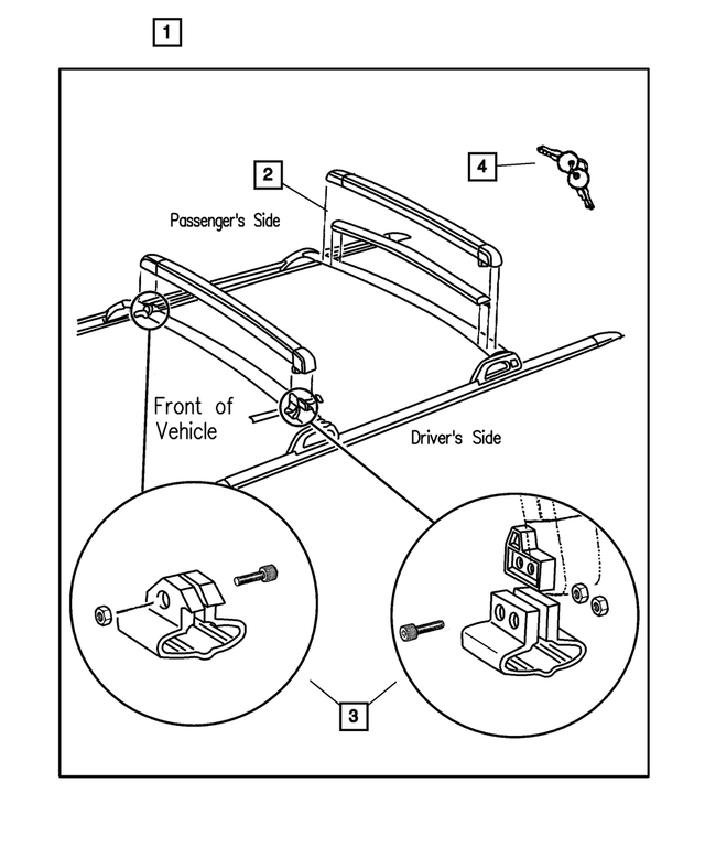 4797618 - Mopar Accessories - Component Parts: Accessory Hardware Kit for Mopar Image
