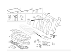 2209200622 - Rear Seat Bench: Cushion Frame for Mercedes-Benz Image