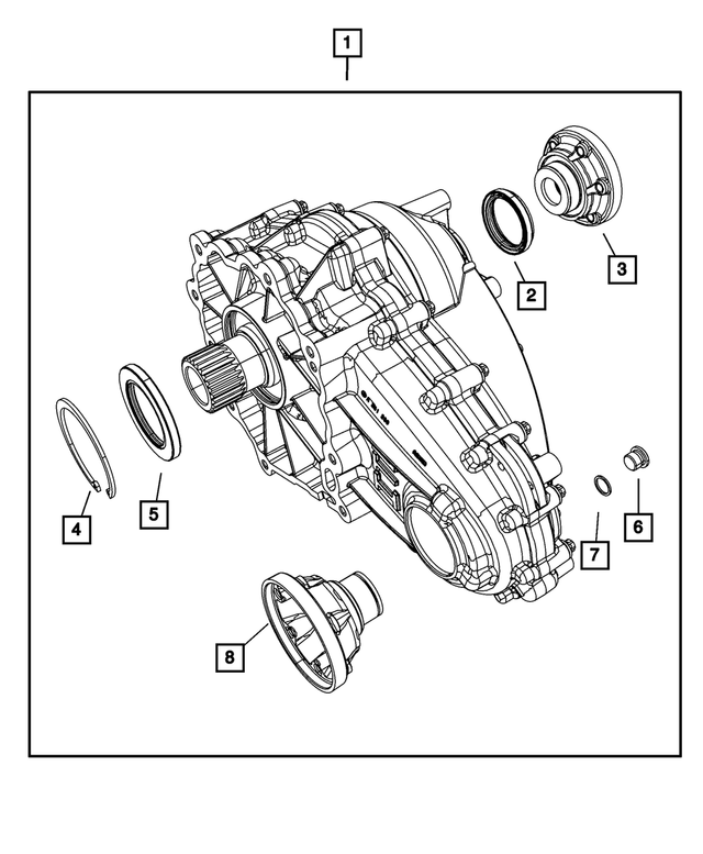 52123725AD - Transfer Case and Power Transfer Unit: Transfer Case for Mopar Image image