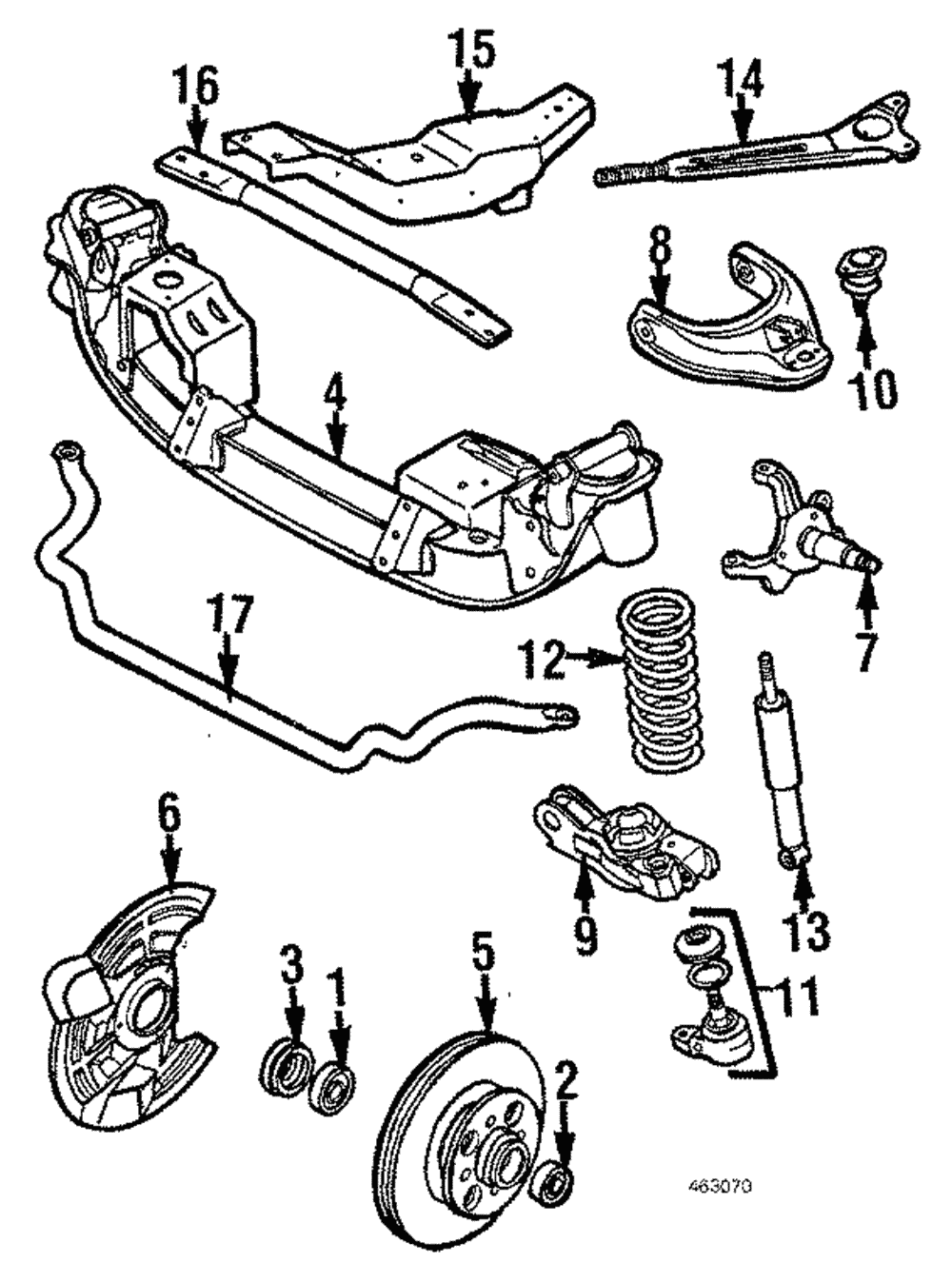 1986-1987 Isuzu Impulse Cross-Member 8944226901 | Isuzu