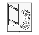 BRBCF80 - Brakes: Motorcraftâ„¢ Disc Brake Caliper Bracket for Ford Image