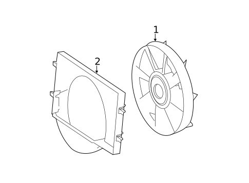 Cooling Fan for 2009 Dodge Sprinter 3500 #0