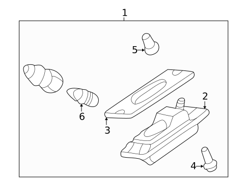 License Lamps for 2002 Mitsubishi Galant #0