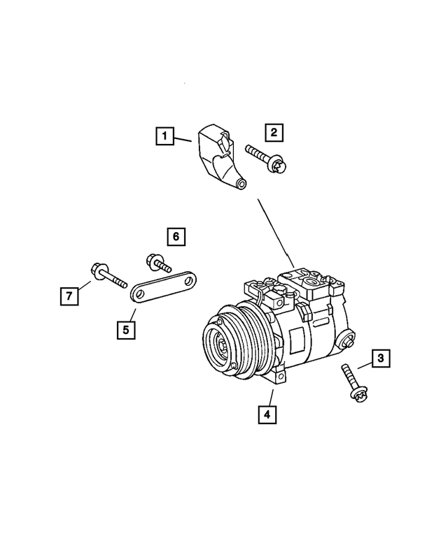 5117686AA - : A/C Compressor Bracket for Mopar Image